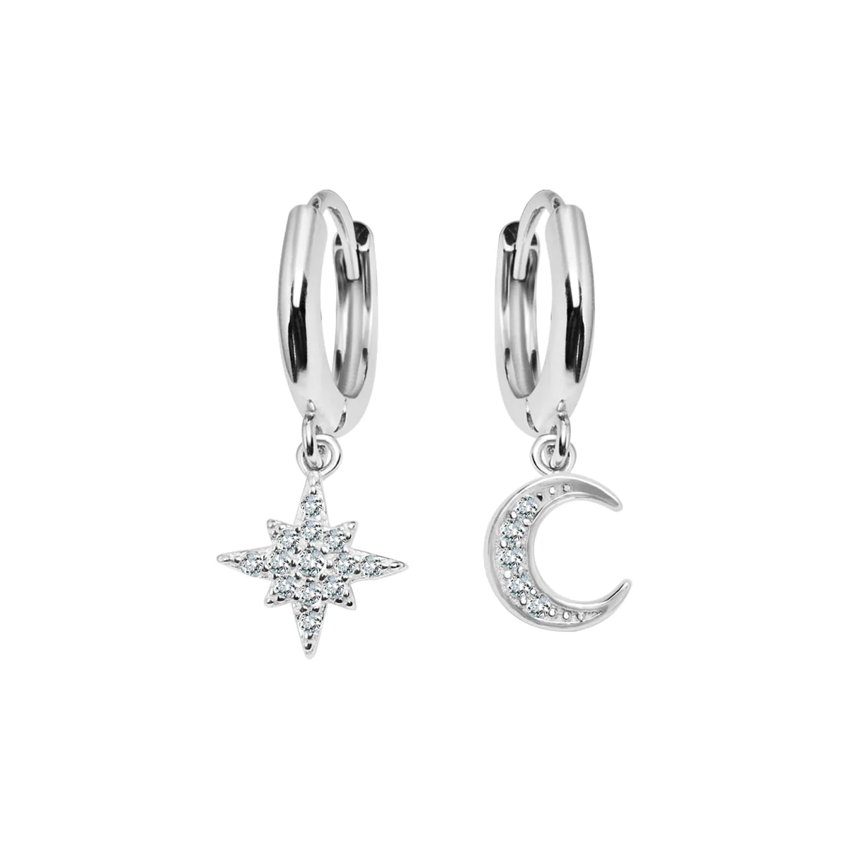 Kolczyki srebrne z cyrkoniami