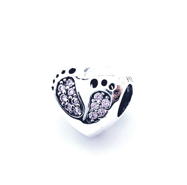 Zawieszka srebrna-Beads Stópki