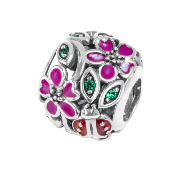 Zawieszka srebrna-Beads z cyrkoniami