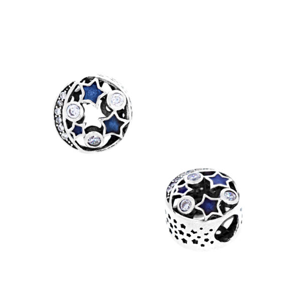 Zawieszka srebrna-Beads gwiazdki
