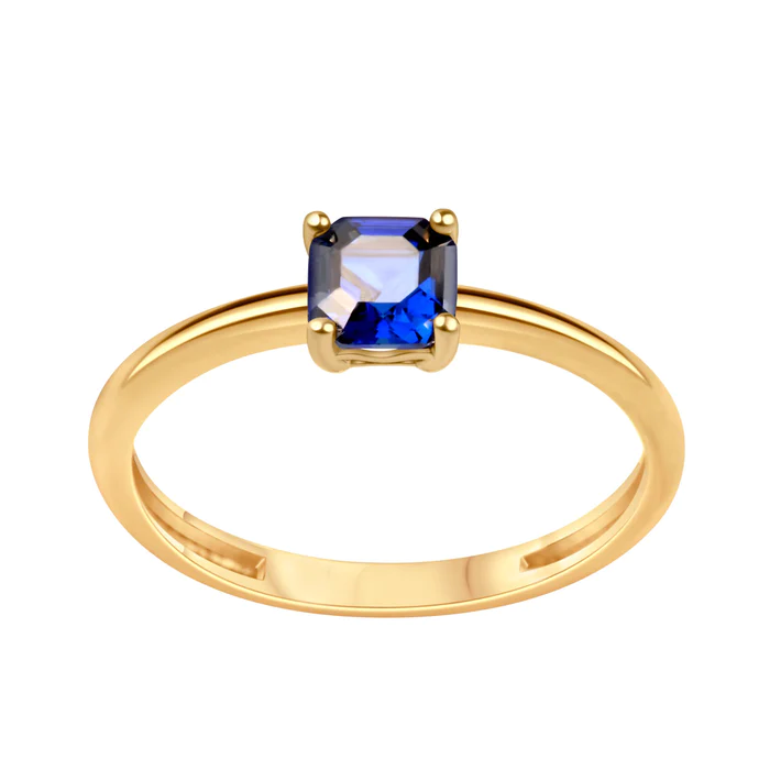 Pierścionek złoty z cyrkonią