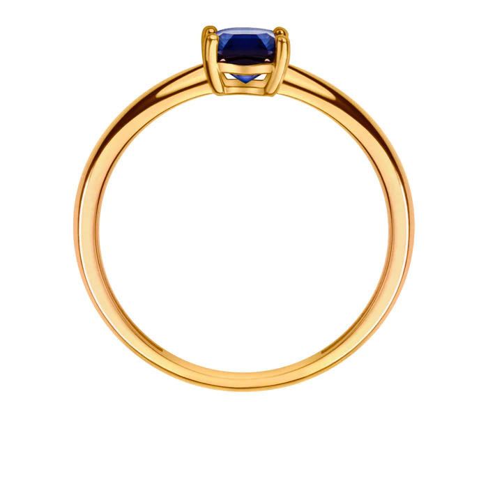 Pierścionek złoty z cyrkonią - obrazek 4