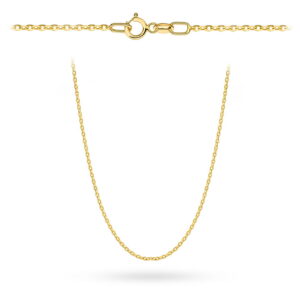Łańcuszek złoty - splot rolo diamentowany 70 cm