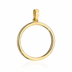 Zawieszka złota gładki ring