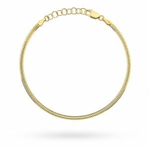 Bransoletka złota jednostronnie diamentowana 2,5mm