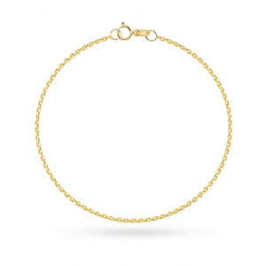 Bransoletka złota - splot rolo na nogę - 1,4 mm